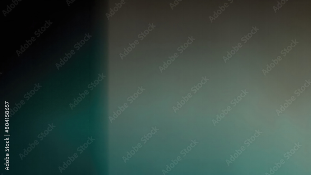 Obraz premium Abstract beige Black and teal gradient dark background grainy noise texture