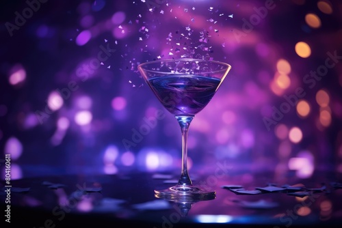 Purple Haze: Lavender-infused cocktail in a purple-tinted glass.