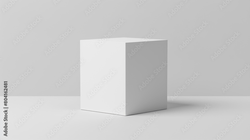 white rectangle box Mockup made of matte art card white rectangle box Mockup made of matte art card