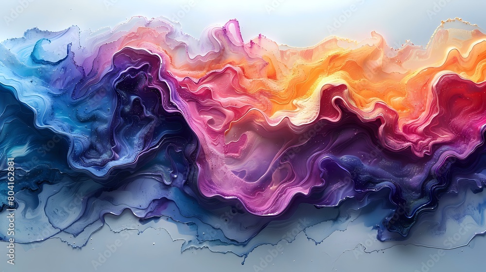 Mystical Fluid Art: Shifting Spectrum of Colors Mystical Fluid Art: Shifting Spectrum of Colors