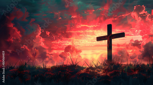 Long banner for Good Friday photo