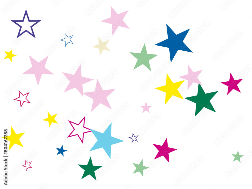 Rectangle vector texture for holidays, postcards, posters, websites, carnivals, birthday and children's parties. Festive colorful star confetti background. Rectangle vector texture for holidays, postcards, posters, websites, carnivals, birthday and children's parties. Festive colorful star confetti background.