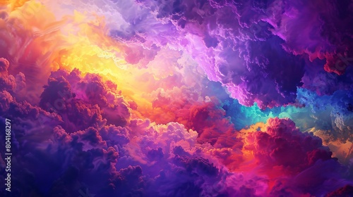 a colorful abstract background with the colors of the spectrum