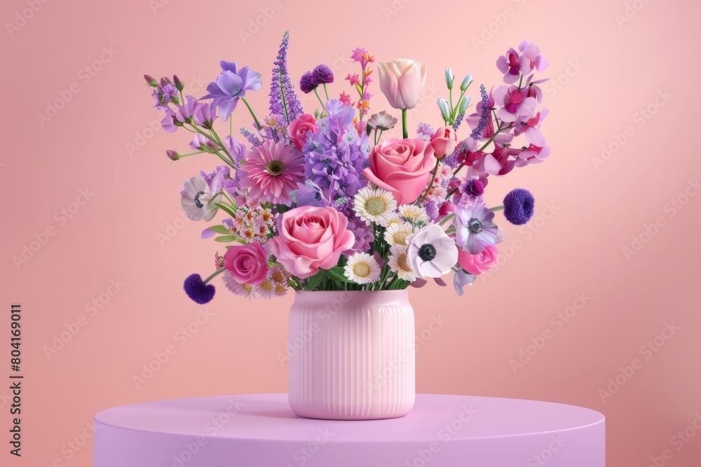 Beautiful bouquet of flowers. Holiday Background with flowers Beautiful bouquet of flowers. Holiday Background with flowers