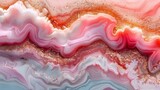 Opulent Pink and Gold Abstract Pattern with Fluid Movement