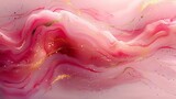 Mesmerizing Pink and Gold Marbled Texture with Vibrant Swirls