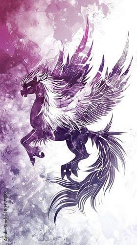 Fantasy art Pegasus