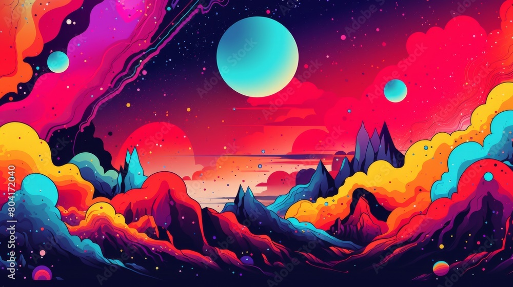 Mountains and Planets in the Sky