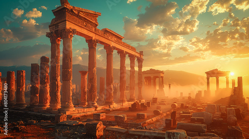 Historical splendor: Ancient ruins tell the stories of times past photo