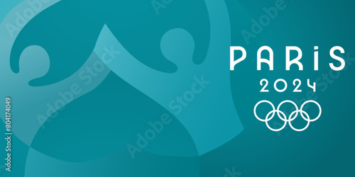 Olympic Games 2024 Banner. Sport competitions. Vector illustration
