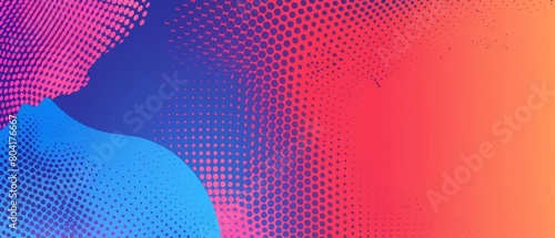 Our latest sale banner utilizes a halftone design to create a unique visual texture that catches the eye, Template banner concept with solid color background and copy space