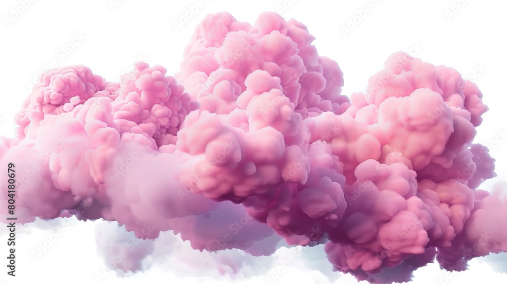 Pink clouds, fluffy spindrift, and cumulus eddies, drawn in cartoon plastic style on a transparent background. Pink clouds, fluffy spindrift, and cumulus eddies, drawn in cartoon plastic style on a transparent background.