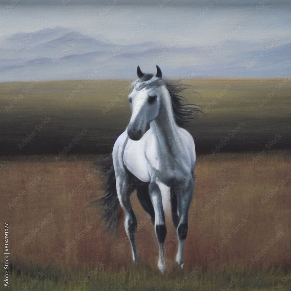 Fototapeta premium horse in the field