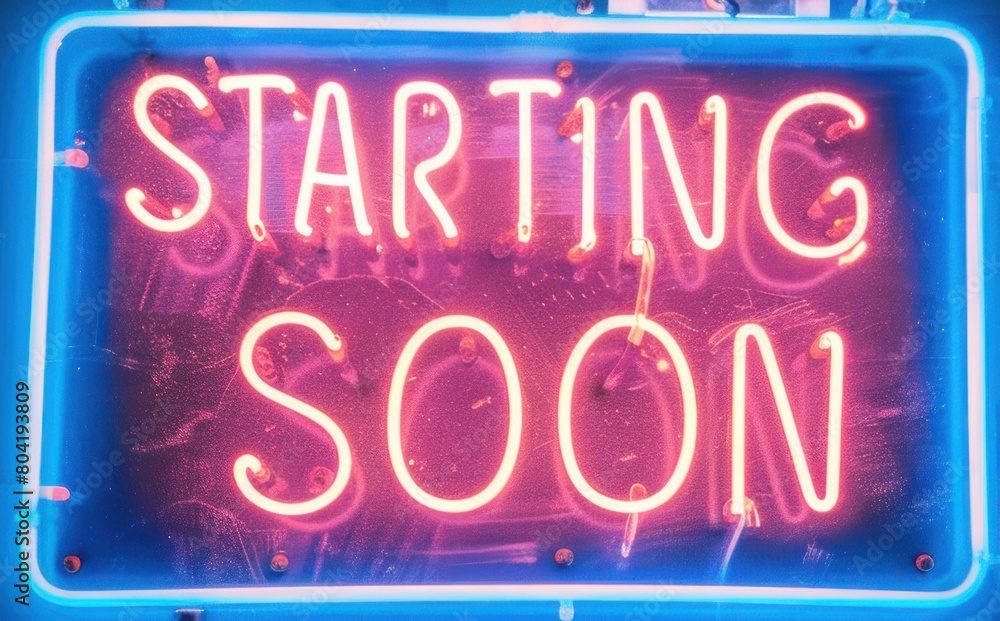 Fototapeta premium A neon sign with the words 