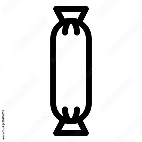 sausage outline icon and illustration