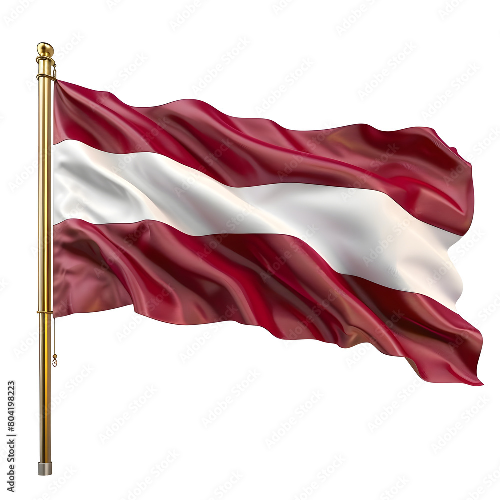 Austria waving flag isolated on transparent background Austria waving flag isolated on transparent background