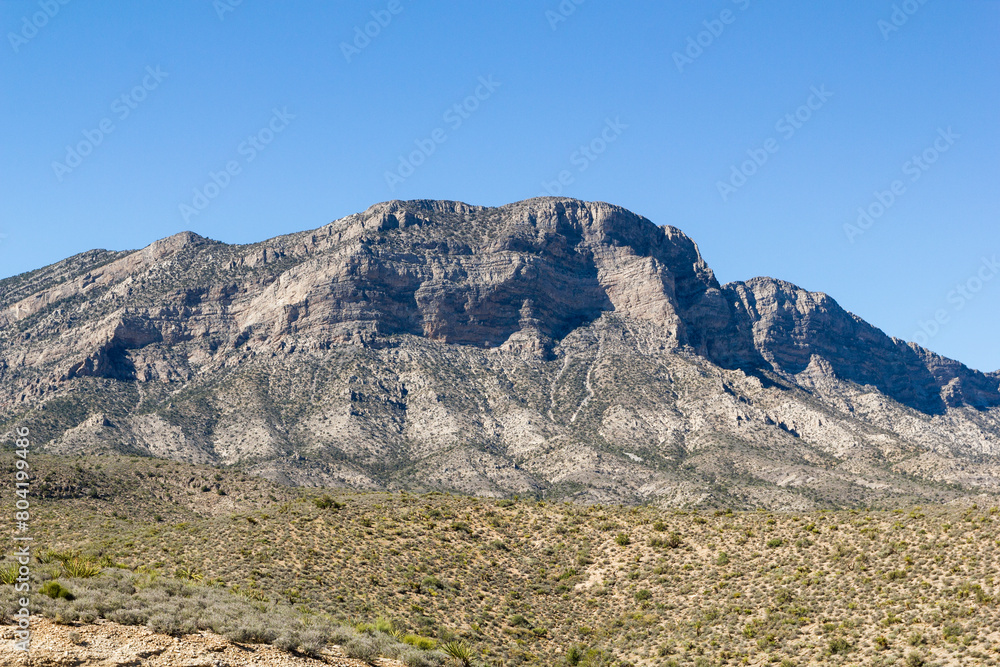breathtaking panoramic view to the mountain range of the Red Rock canyon, Nevada breathtaking panoramic view to the mountain range of the Red Rock canyon, Nevada