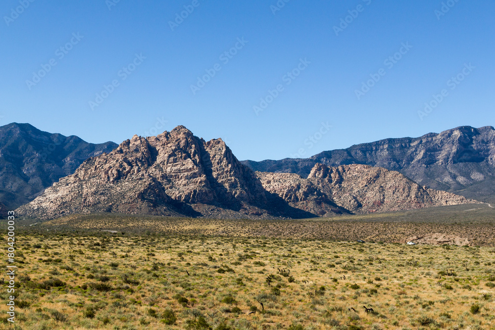 breathtaking panoramic view to the mountain range of the Red Rock canyon, Nevada breathtaking panoramic view to the mountain range of the Red Rock canyon, Nevada
