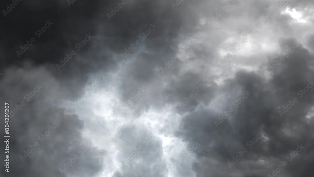 Thunderstorm phenomenon in dark clouds 4k Thunderstorm phenomenon in dark clouds 4k