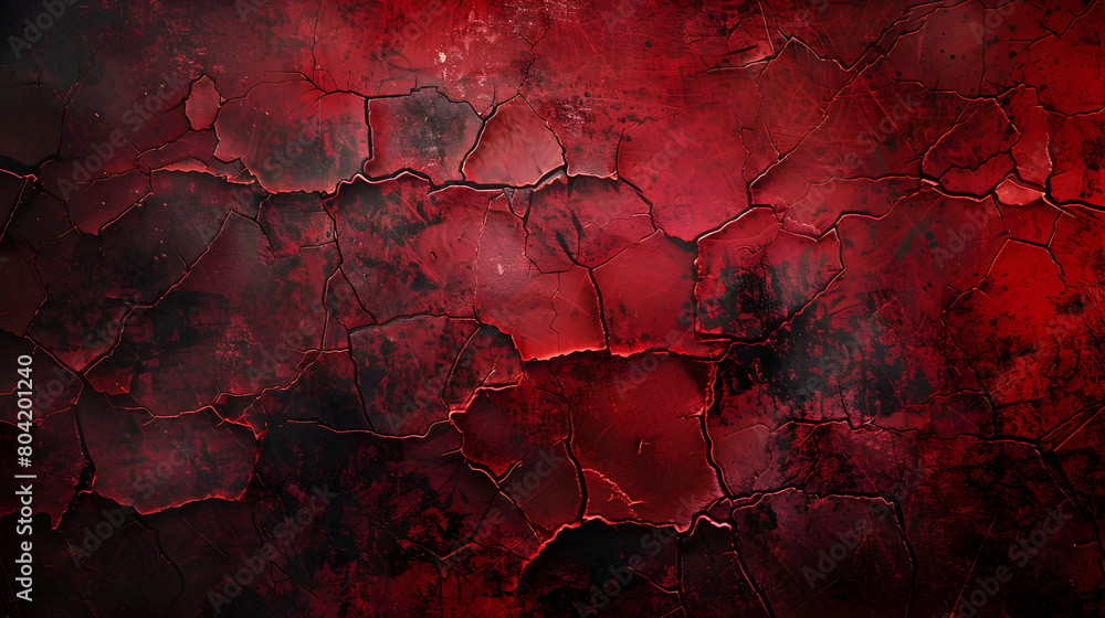 old grunge red wall with cracked and splatters of peeling paint background,generative ai old grunge red wall with cracked and splatters of peeling paint background,generative ai