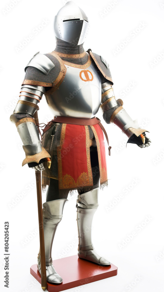 Warrior, British knight in armor, the best soldiers in the world. White background, isolate. AI generated. Warrior, British knight in armor, the best soldiers in the world. White background, isolate. AI generated.
