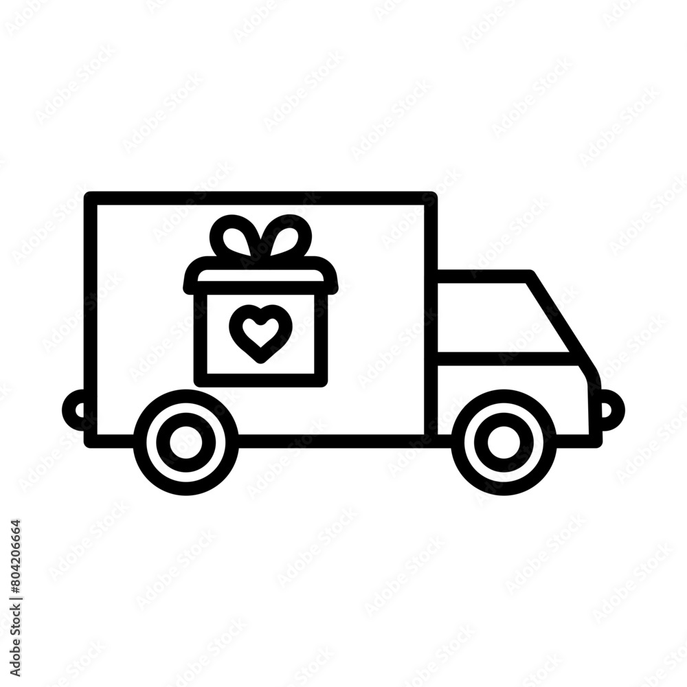 Delivery line icon Delivery line icon