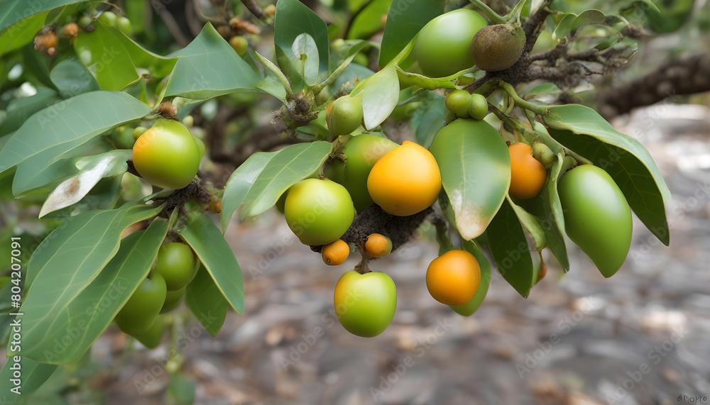 diospyros blancoi or buah mentega (Malay) or butter fruit one on asian herbs and native fruit diospyros blancoi or buah mentega (Malay) or butter fruit one on asian herbs and native fruit