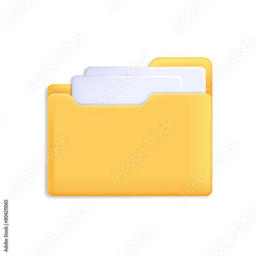 yellow folder with a folder