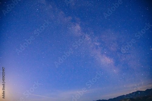 Gansu Province Baiyin Shuyong Taikoucheng - Castle and mountains under the Milky Way photo