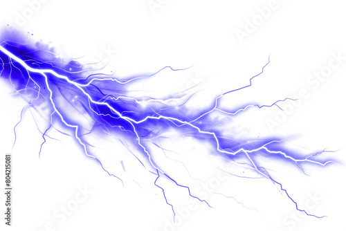 Very large lightning bolt, plain white background. PNG file