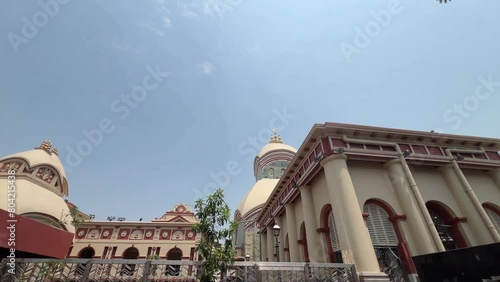 Wide angle view of Kalighat temple in Kolkata, India. photo