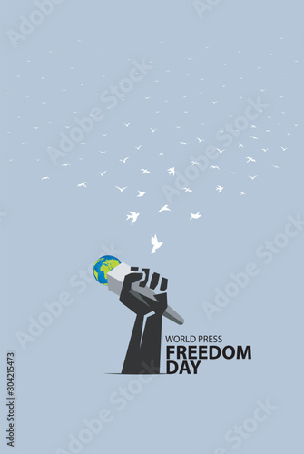 World Press Freedom Day. Vector Illustrations. © suman
