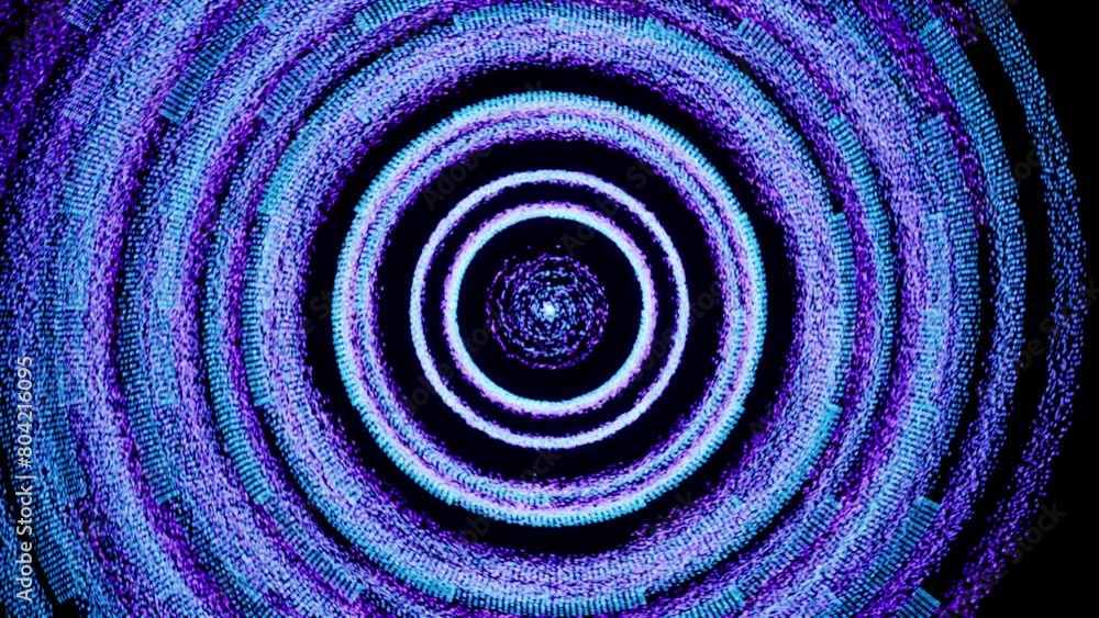 Visual effects, VFX, blue particle vortex on black background 3D animation. Use Visual effects, VFX, blue particle vortex on black background 3D animation. Use