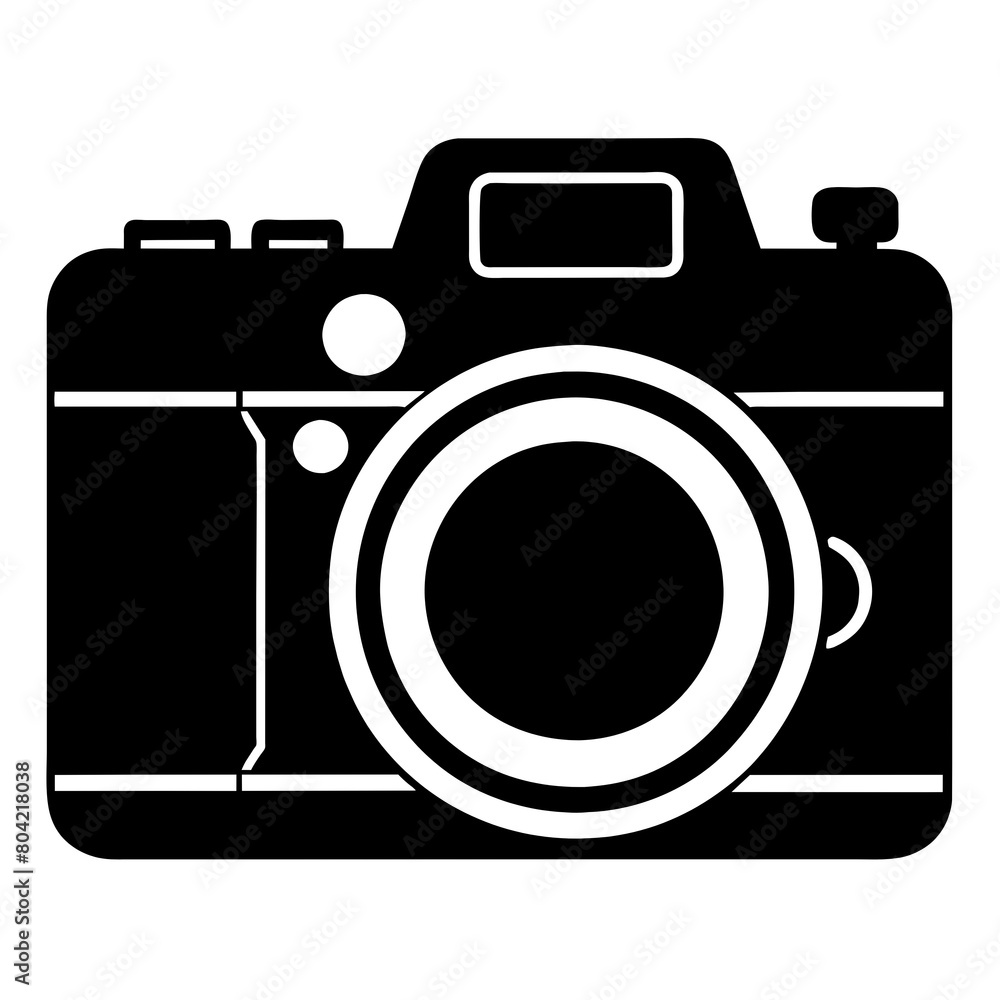 silhouette of a digital photo camera silhouette of a digital photo camera