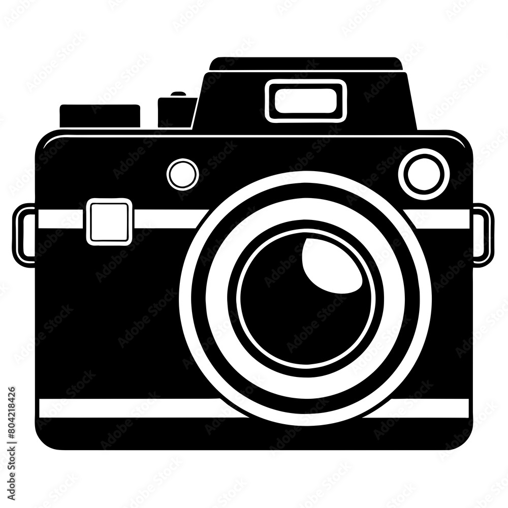 silhouette of a digital photo camera silhouette of a digital photo camera