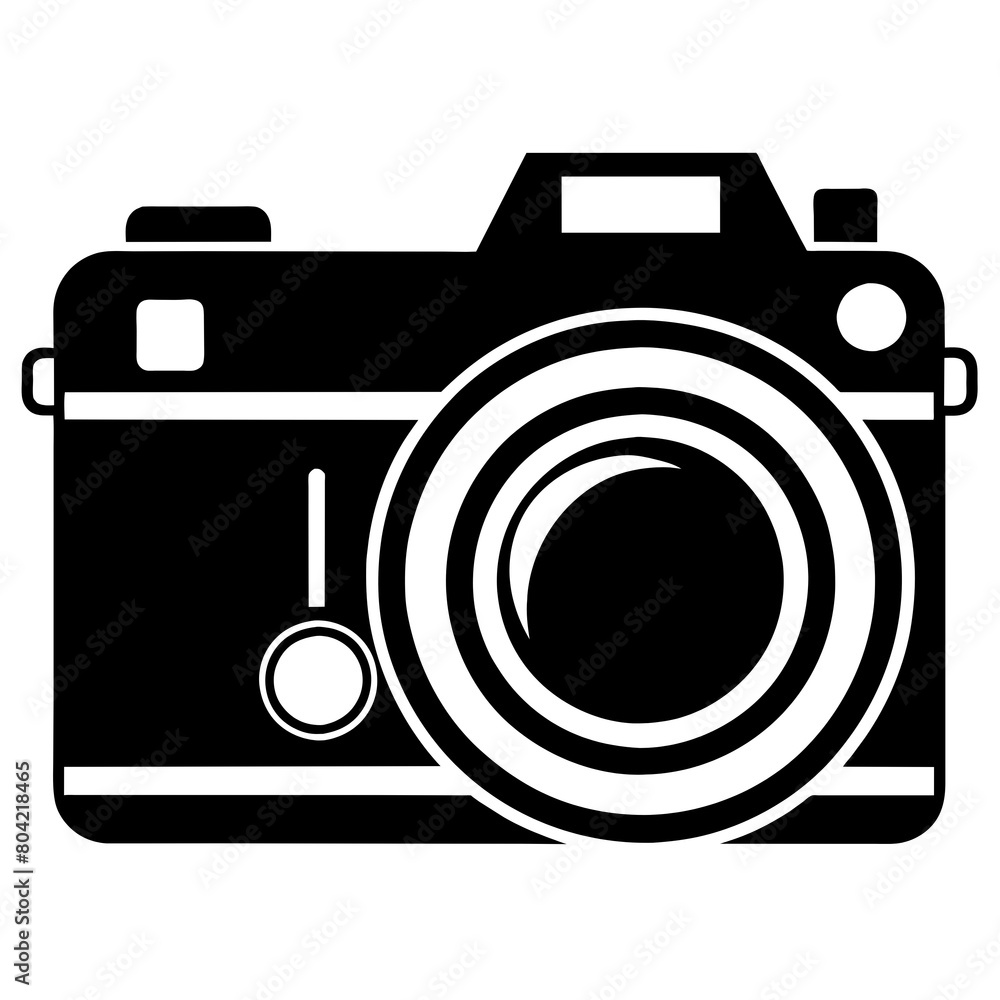 silhouette of a digital photo camera silhouette of a digital photo camera