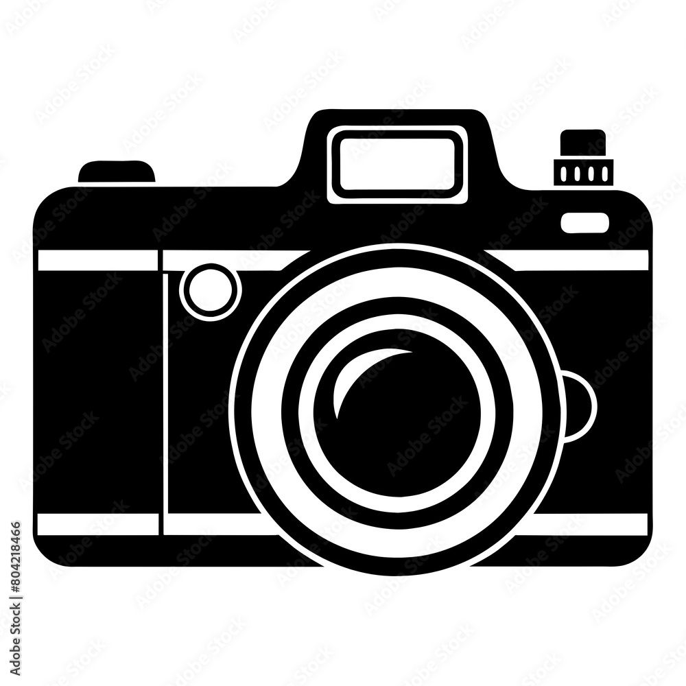 silhouette of a digital photo camera silhouette of a digital photo camera