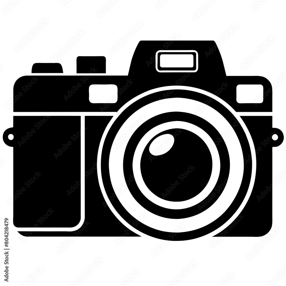 silhouette of a digital photo camera silhouette of a digital photo camera
