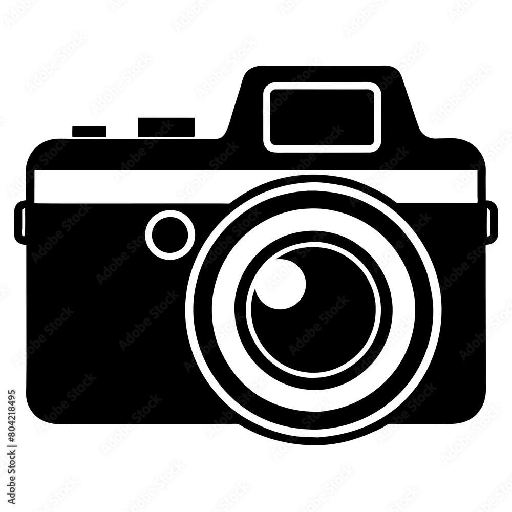 silhouette of a digital photo camera silhouette of a digital photo camera