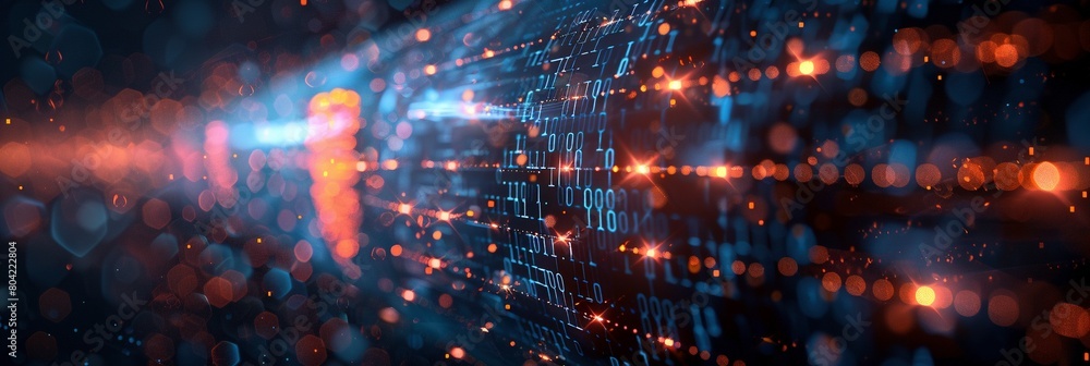 A visual representation of a cybersecurity threat. Flowing silhouettes of fragmented padlock icons, colored light gray and navy, depict a network under attack A visual representation of a cybersecurity threat. Flowing silhouettes of fragmented padlock icons, colored light gray and navy, depict a network under attack