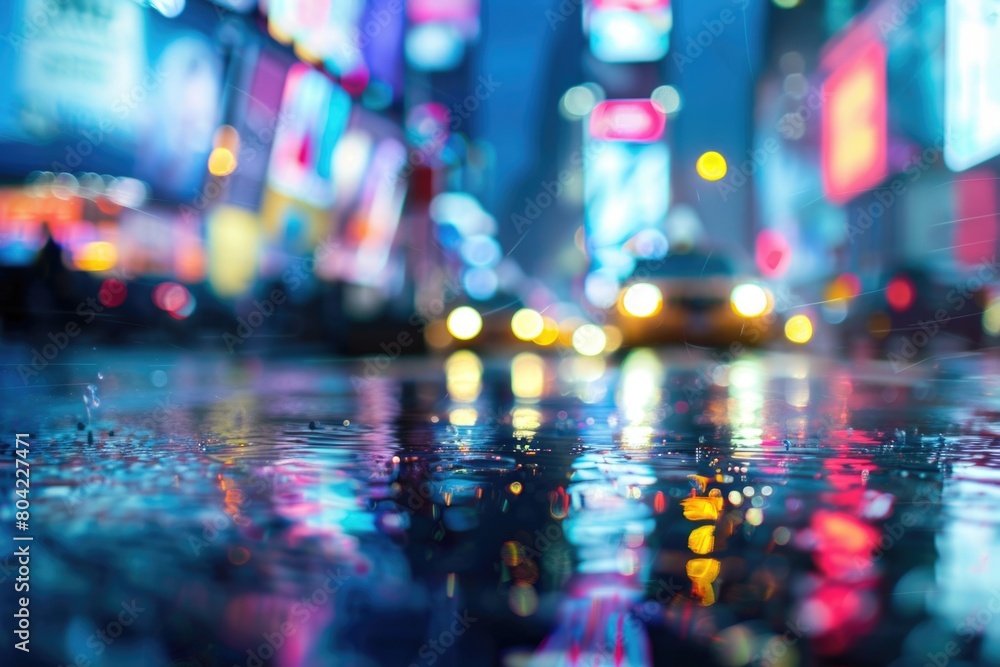 Rainy night in the city. Rainy night in the city.
