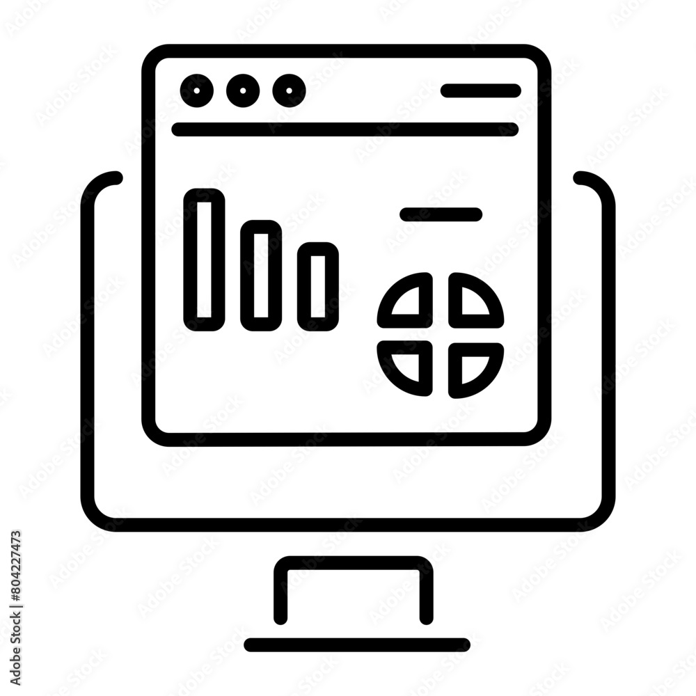 Download premium line icon of business dashboard Download premium line icon of business dashboard