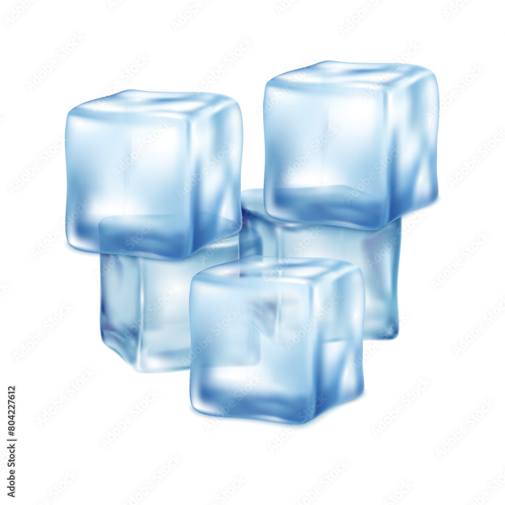 ice cubes isolated on white background ice cubes isolated on white background