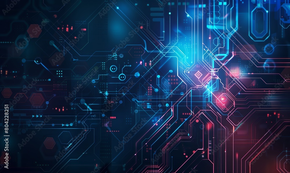 Abstract futuristic circuit board. High computer technology blue color background. Hi-tech digital technology concept. Abstract futuristic circuit board. High computer technology blue color background. Hi-tech digital technology concept.
