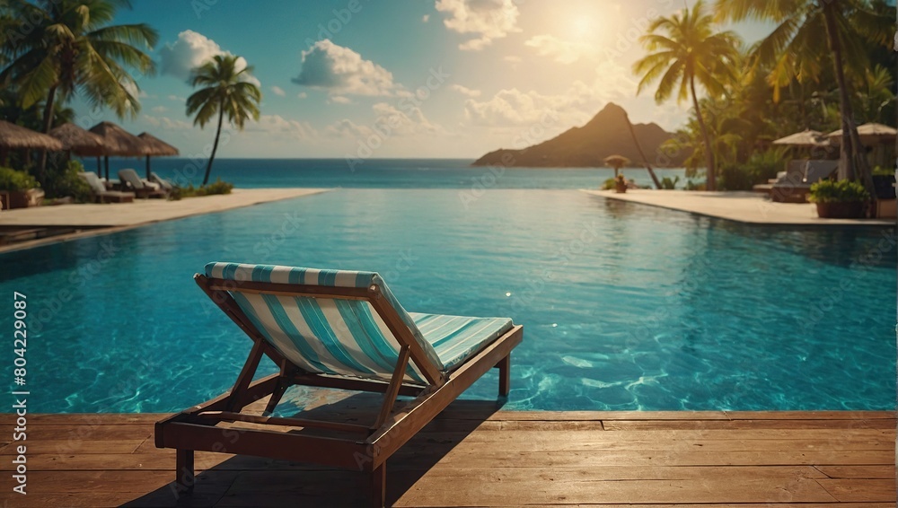 Fototapeta premium pool in resort