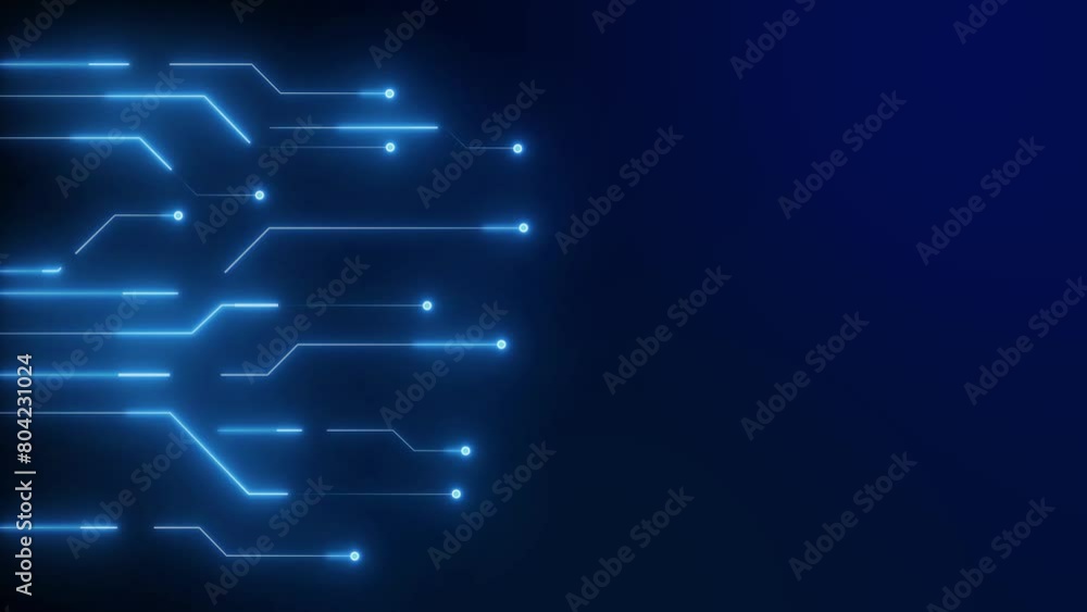 Digital circuit design illuminates a dark background, symbolizing technology and innovation. Digital circuit design illuminates a dark background, symbolizing technology and innovation.