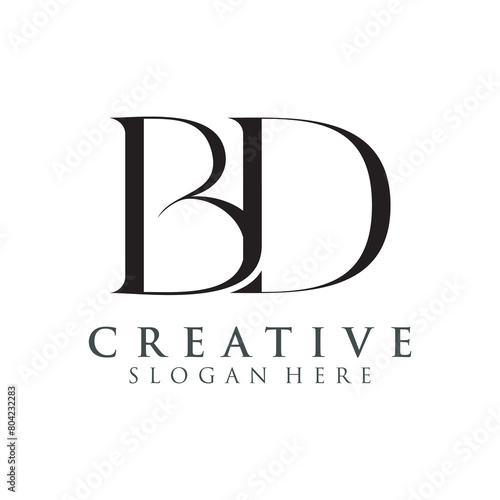 Obraz na płótnie Modern Creative EB Logo Design. icon initial Based Monogram and Letters in Luxury vector. w salonie