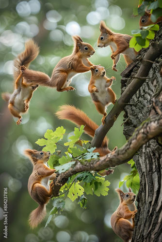 The Quirky Charms and Energetic Antics of Wild Squirrels in their Natural Habitat