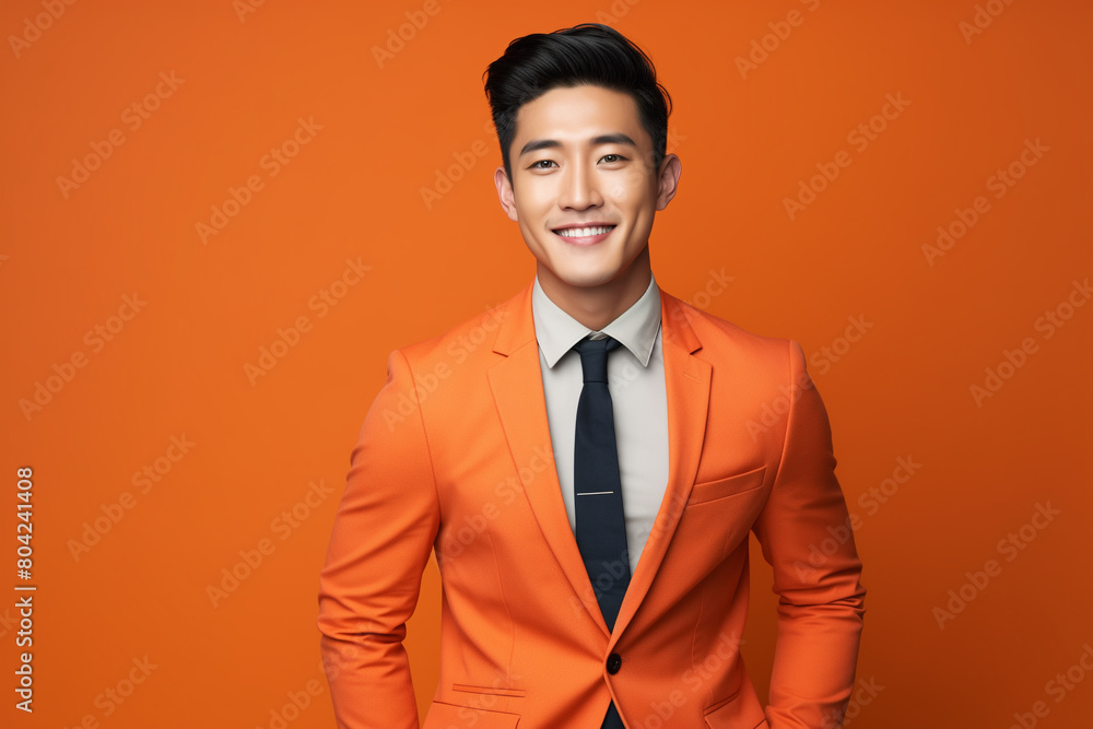 asian businessman with solid color background. lifestyle asian businessman with solid color background. lifestyle