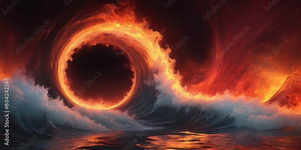 Fototapeta premium Fire wave